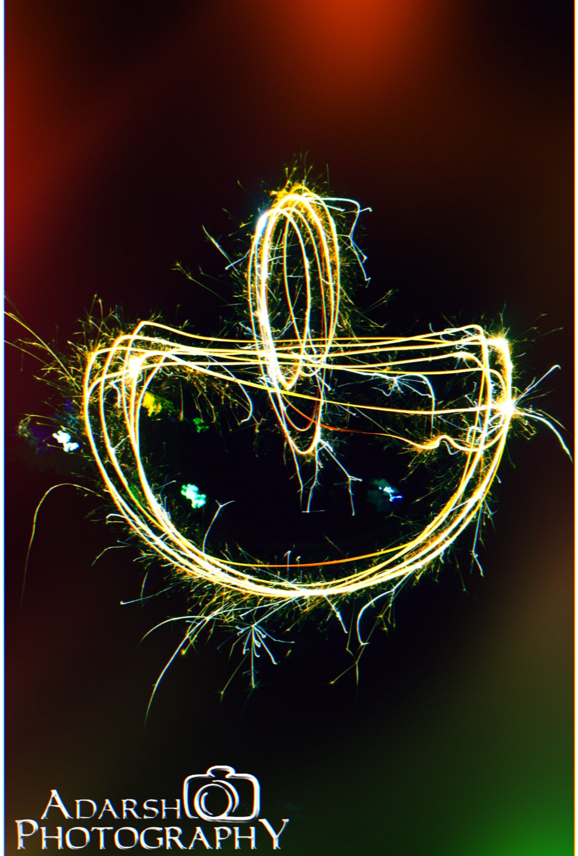 An artistic fire portrait